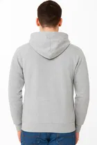 Full Sleeve Grey Eagle Printed Fleece Hoodie for Men 