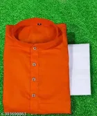 Cotton Solid Kurta with Pyjama for Men 