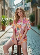 Rayon Fabric Co-Ord set for Women 