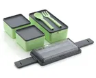 KS Plastic 3 Containers Lunch Box 
