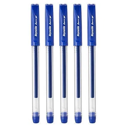 Reynolds Jiffy Gel Pens (Blue, Pack of 5)