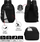 Rubber Backpack for Men & Women, Black