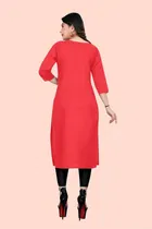 Crepe Solid Kurtis for Women 