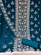 Georgette Embroidery Work Salwar Suit Material for Women 