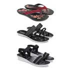 Sandals with 2 Pairs Flats for Women 