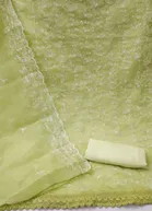 Organza Unstitched Dress Material for Women 