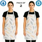 Krishna E Leaf Printed Apron 68x58cms 