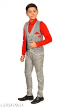 3 Pcs Coat Pant Set for Boys 