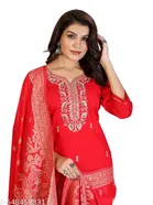 Ethnic Motif Printed A-line Kurta Set for Women 