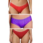 Cotton Printed Briefs for Women, Pack of 3 (Multicolor, M)