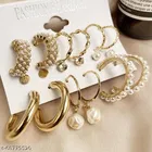 Stylish Hoop Earrings /Latest Earrings With Classy Look /Earrings For Girls /Party Wear Earrings /Fancy Earrings /Classic Hoop Earrings /Baalian For Girls/Combo Of Hoop Earrings (Set of 1)