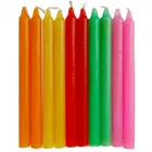 Colored Stick Candles - Pack of 10