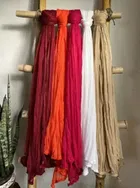 Cotton Blend Solid Dupatta for Women 