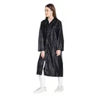 Solid Overcoat with Hoods and Side Pocket Raincoat for Women 
