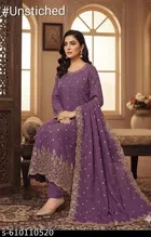Embroidered Patiala Suit for Women 