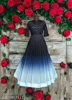 Solid Georgette Kurti for Women 