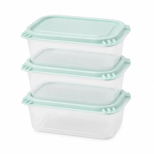 Food Storage Containers Set of 3 (Assorted Any 1 Colour)