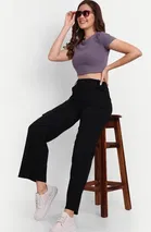 Knitted Poly twill Cargo Trouser / Pant for Women 
