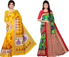Khadi Silk Printed Saree for Women 