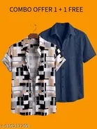Casual Shirts for Men, Pack of 2 