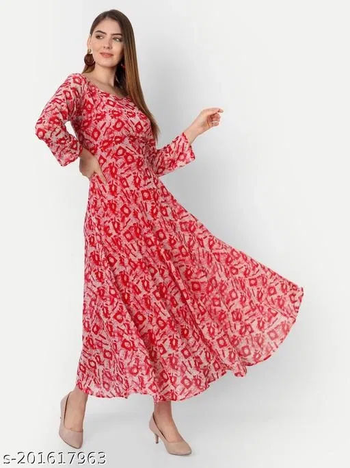 Aagyeyi Pretty Party Gown for Women, Pack of 2 (Pink, 4XL)