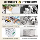 RAJ BAG Wardrobe Clothes Organizer, 8 Grids Washable Portable Closet Organizer Storage Box 