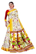 Mysore Silk Printed Saree for Women 