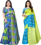 Mysore Silk Printed Saree for Women 