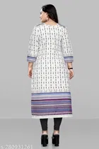 Jute Silk Printed Kurti for Women 