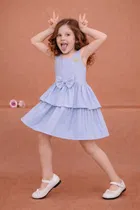 Printed Party Wear Dress for Girls 