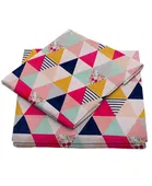 Flat Single Bedsheet With 1 Pillow Cover Polycotton 