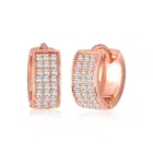 Brass Gold Plated Earrings for Women (Rose Gold, Set of 1)
