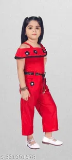 Rayon Printed Jumpsuit for Girls 