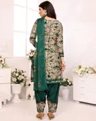 Crepe Floral Punjabi Suits for Women 
