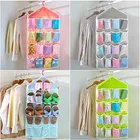 Multifunction Clear 16 Pockets Doo/Wall Hanging Closet Organizer 