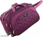 Seezu Polyester Trolley Duffel Bag (Purple, 62 L)
