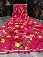 कनूड़ा प्रिंट्स फैंसी विमेंस जॉर्जेट प्रिंटेड साड़ी 