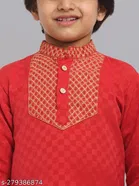 Cotton Blend Kurta with Pyjama for Boys 
