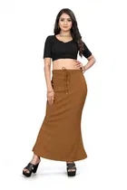 Lycra Solid Saree Petticoat for Women 