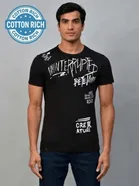 Round Neck Printed T-Shirt for Men 