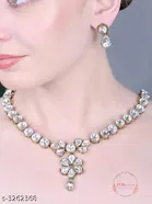 Attractive Alloy Women Jewellery Set, White