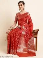 Organza Zari Woven Saree for Women 