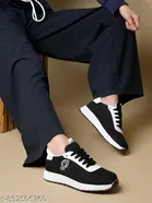 Shoetopia Black Suede Sneakers Size IND-7