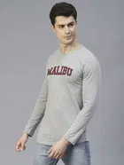 Men's Printed Round Neck T-shirt 