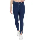 Denim Straight Fit Jeans For Women , DARK BLUE 