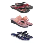 Heels with 2 Pairs Flats for Women 