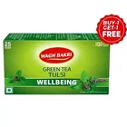 Wagh Bakri Green Tea (Tulsi) 25 Tea Bags (Buy 1 Get 1 Free)