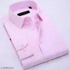 Cotton Blend Solid Full Sleeves Shirt for Men 