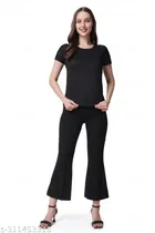 Half Sleeves Top & Bottom Set for Women 