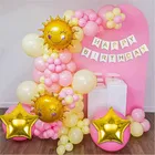Sun & Star Theme Birthday Balloon Decoration Kit , Multicolor, Pack Of 55